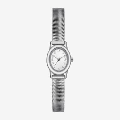 Opp Womens Silver Tone Stainless Steel Bracelet Watch Fmdjo306