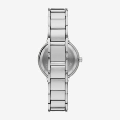 Geneva Womens Crystal Accent Silver Tone Bracelet Watch Fmdjm295