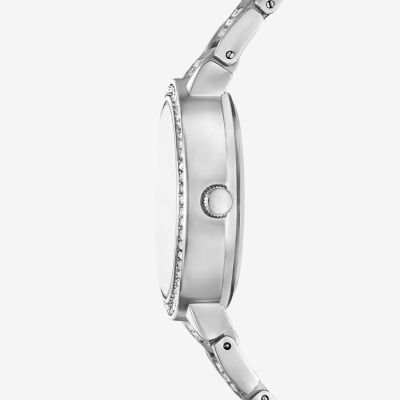 Geneva Womens Crystal Accent Silver Tone Bracelet Watch Fmdjm295