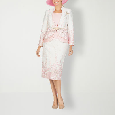 Giovanna Collection 3-pc. Floral Skirt Suit