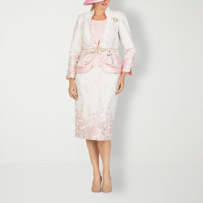 Giovanna Collection 3-pc. Floral Skirt Suit-Plus
