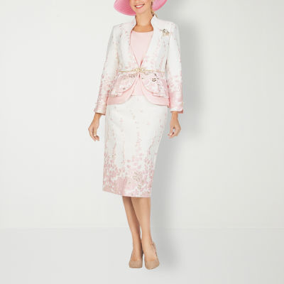 Giovanna Collection 3-pc. Floral Skirt Suit-Plus