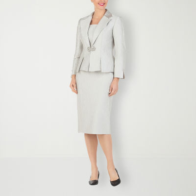 Giovanna Collection 3-pc. Brocade Skirt Suit-Plus