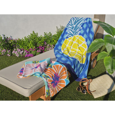 Outdoor Oasis Multi Leaves Beach Towel