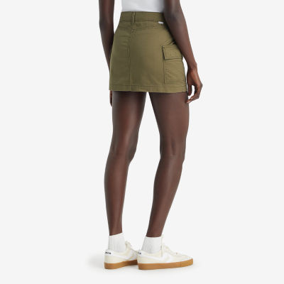 Levi's Cargo Womens Mid Rise Denim Skirt