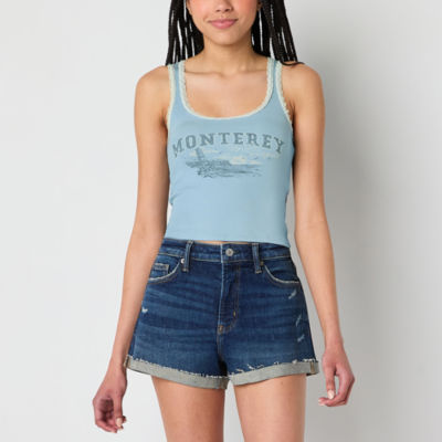 Arizona Womens Juniors Sleeveless Tank Top