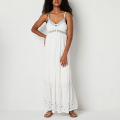 Arizona Womens Sleeveless Midi Sweater Dress Juniors