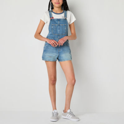 Arizona Sleeveless Womens Shortalls Juniors