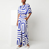 Premier Amour Womens Short Sleeve Evening Gown