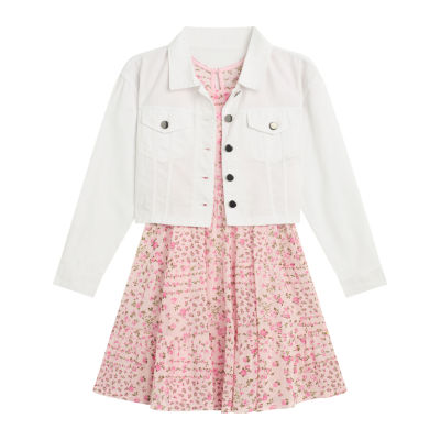 by&by girl Big Kid Girls Cap 2-pc. Dress Set