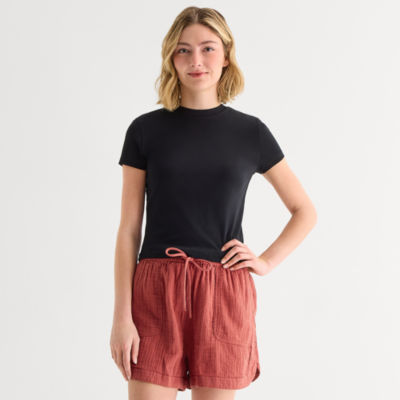 a.n.a Womens Crew Neck Short Sleeve T-Shirt
