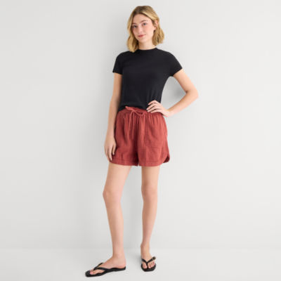 a.n.a Womens Crew Neck Short Sleeve T-Shirt