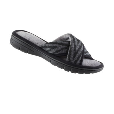 Isotoner Clog Slippers-JCPenney, Color: Black