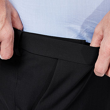 Haggar Men's Premium Comfort Tonal Grid Classic Fit Dress Pant