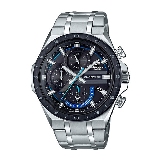 Casio Edifice Mens Silver Tone Stainless Steel Bracelet Watch Eqs920db-1bv