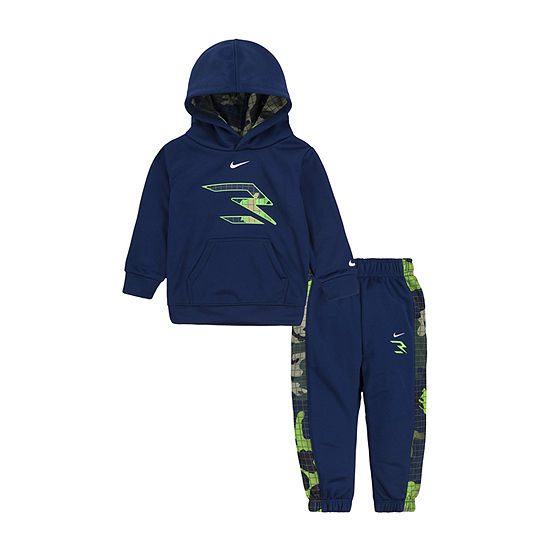 Nike 3BRAND by Russell Wilson Baby Boys 2-pc. Fleece Pant Set, Color ...