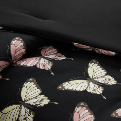 Forever 21 Butterfly Reversible Comforter Set