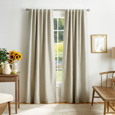 Martha Stewart Bedford Back Tab Blackout Set of 2 Curtain Panels