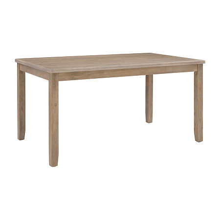 Juniper Round Wood-Top Dining Table, One Size, Brown