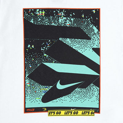 Nike 3BRAND by Russell Wilson Big Boys Crew Neck Short Sleeve Graphic T- Shirt, Color: White - JCPenney