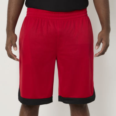 Xersion Mens Moisture Wicking Basketball Short, Medium, Red