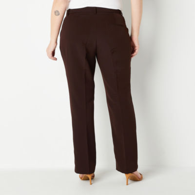 Worthington-Plus Womens Regular Fit Bootcut Trouser
