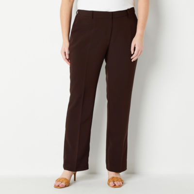 Worthington-Plus Womens Regular Fit Bootcut Trouser