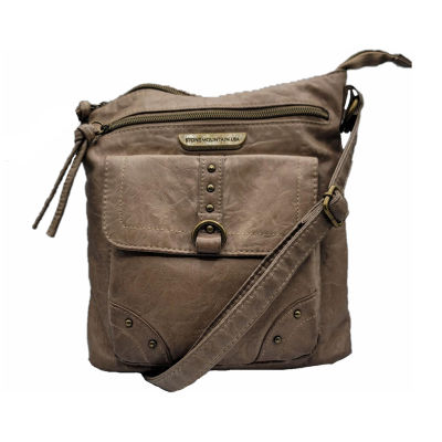 Stone Mountain Solid Smokey Studded Crossbody Bag