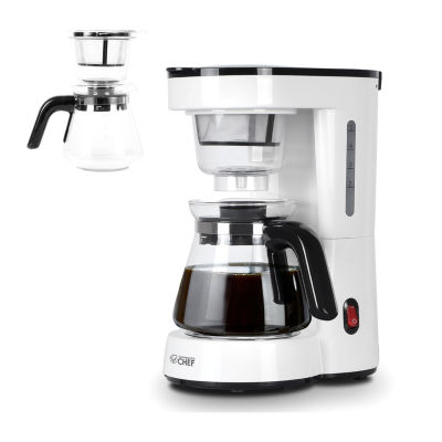 Commercial Chef Drip Coffee Maker with pour over cup