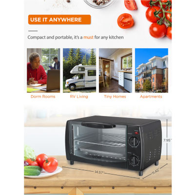 Commercial Chef 10L 4 Slice Mechanical Toaster Oven