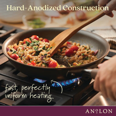 Anolon Advanced Home Hard Anodized 12.5" Divided Grill and Griddle Pan