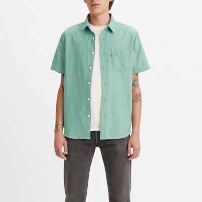 Levi's Mens Classic Fit Short Sleeve Button-Down Shirt
