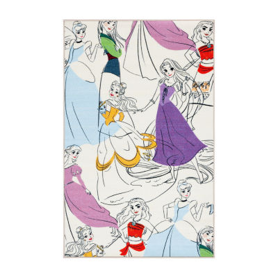 Disney Princess Collection Inspire Washable Indoor Rectangular Accent Rug