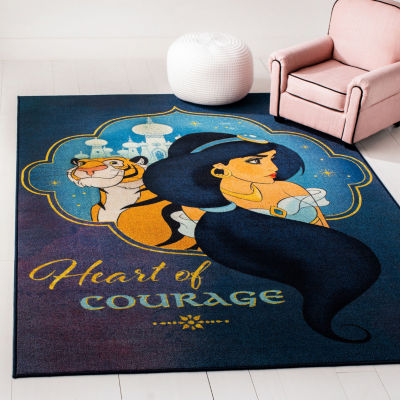 Disney Aladdin Collection Heart Of Courage Washable Indoor Rectangular Accent Rug