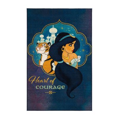 Disney Aladdin Collection Heart Of Courage Washable Indoor Rectangular Accent Rug