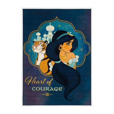 Disney Aladdin Collection Heart Of Courage Washable 5'x7' Indoor Rectangular Area Rug