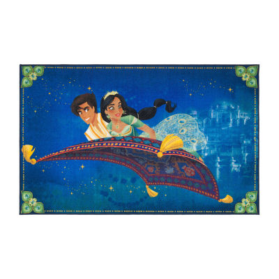 Disney Aladdin Collection And Jasmine Washable Indoor Rectangular Accent Rug