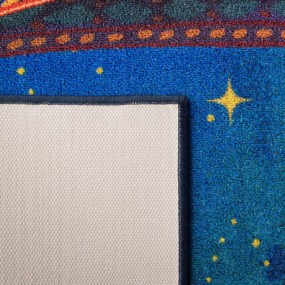 Disney Aladdin Collection Aladdin And Jasmine Washable Indoor Rectangular Accent Rug
