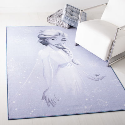 Disney Frozen II Collection Elsa Washable 39"x63" Indoor Rectangular Accent Rug