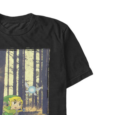 Mens Short Sleeve Legend of Zelda Graphic T-Shirt