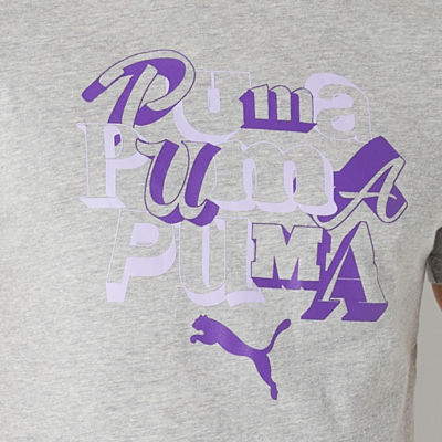 PUMA Mens Crew Neck Short Sleeve Graphic T-Shirt