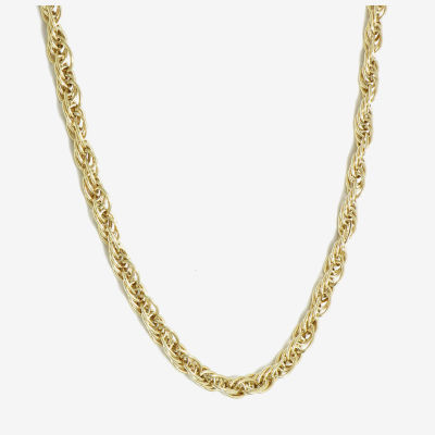 Made in Italy 14K Gold 18 Inch Hollow Link Chain Necklace
