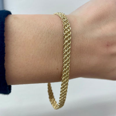 Made in Italy Rope 14K Gold Bangle Bracelet