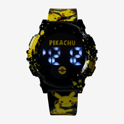 Pokemon Boys Black Strap Watch Pok4413jc