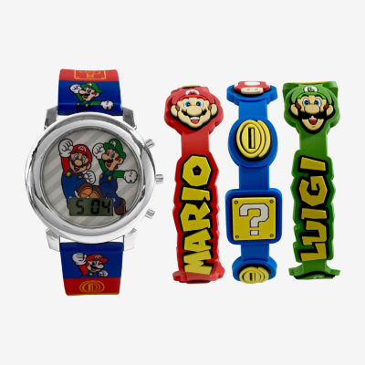 Nintendo Super Mario Boys Multicolor Strap Watch Gsm40111jc - JCPenney