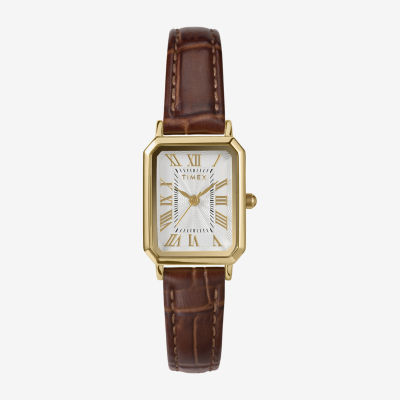 Timex Womens Brown Leather Strap Watch Tw2y00900ji JCPenney