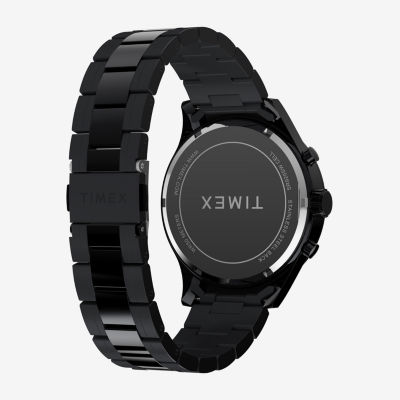 Timex Mens Black Stainless Steel Bracelet Watch Tw2y01600ji