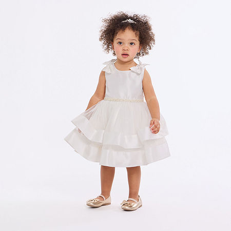 Bonnie Jean Toddler Girls Sleeveless Flower Girl Fit + Flare Dress, 5t, White