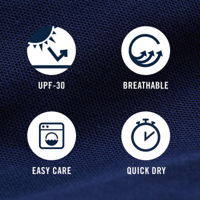 IZOD Sunshield Performance Big and Tall Mens Classic Fit Short Sleeve Polo Shirt