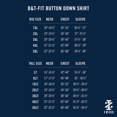 IZOD Lux Classic Mens Short Sleeve Classic Fit Big and Tall Button-Down Shirt